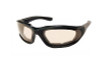 Light Adjusting Photochromatic Glasses w/ Foam Padding in Black/Orange & Light Amber Tint