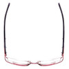 Calabria Designer Reading Glasses 823 Plum Handmade Double Layer Acetate&Crystal