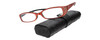 Calabria 834 Designer Reading Glasses w/Ostrich Case in 99 Color&Power Options