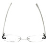 I Wear America Designer Rimless Eyewear Made in the USA "Freedom 1" in Piano Keys :: Custom Left & Right Lens