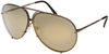 E - Copper Frame with Flash Gold & Blue Gradient lens