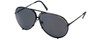 D2- Matte Black Frame Grey Lens & Silver Mirror lens