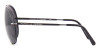 J-Black Silver w/Polarized Grey & Silver Mirror Lens Side