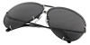J-Black Silver w/Polarized Grey & Silver Mirror Lens Laying