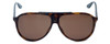Carrera 6015/S Designer Sunglasses in Havana with Black & Dark Brown Lens