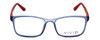 Calabria Viv Designer Eyeglasses 241 in Blue-Red 53mm :: Custom Left & Right Lens
