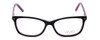 Calabria Viv Designer Eyeglasses 869 in Black-Purple 51mm :: Custom Left & Right Lens
