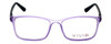 Calabria Viv Designer Eyeglasses 241 in Purple-Black 53mm :: Rx Single Vision