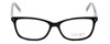 Calabria Viv Designer Eyeglasses 869 in Black-Clear 51mm :: Rx Single Vision