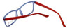 Calabria Viv Designer Eyeglasses 241 in Blue-Red 53mm :: Progressive