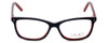 Calabria Viv Designer Reading Glasses 869 in Black-Red 51mm