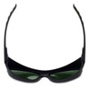 Montana Designer Fitover Sunglasses F01F in Matte Black & Polarized G15 Green Le