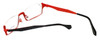 Eyefunc Designer Eyeglasses 530-69 in Black & Red 50mm :: Custom Left & Right Lens
