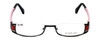 Eyefunc Designer Eyeglasses 327-69 in Red Glitter 50mm :: Progressive