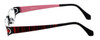 Eyefunc Designer Eyeglasses 327-69 in Red Glitter 50mm :: Progressive