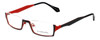 Eyefunc Designer Reading Glasses 530-69 in Black & Red 50mm