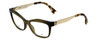Fendi Designer Eyeglasses FF0050-MOK in Green Gold 53mm :: Rx Single Vision