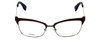 Fendi Designer Reading Glasses FF0052-MVN in Burgundy 53mm