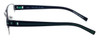 OGA Designer Reading Glasses 7922O-GN052 in Gunmetal & Green 54 mm Semi-Rimless
