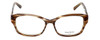 Vera Wang Designer Eyeglasses Evocative in Nude-Horn 52mm :: Custom Left & Right Lens