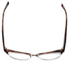 Badgley Mischka Designer Eyeglasses Vivianna in Brown-Horn 54mm :: Progressive
