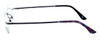 Totally Rimless Designer Reading Glasses TR161-PPL in Purple