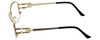 Cazal Designer Eyeglasses 1084-003 in Gold-Black 56mm :: Rx Single Vision