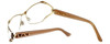 Cazal Designer Eyeglasses 1098-004 in Gold-Brown 55mm :: Progressive