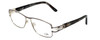 Cazal Designer Reading Glasses 1087-003 in Silver-Gunmetal 54mm