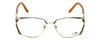Cazal Designer Reading Glasses 1099-003 in Gold-Leopard Print 56mm