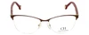Carolina Herrera Designer Eyeglasses VHE079K-0SB1 in Brown 53mm :: Rx Single Vision