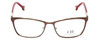 Carolina Herrera Designer Eyeglasses VHE083K-0482 in Brown 54mm :: Rx Bi-Focal
