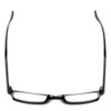 Top View of Calabria Seafarer Slim Reading Glasses WIDE Vintage 30 Gloss Black