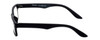 Side View of Calabria Seafarer Slim Reading Glasses WIDE Vintage 30 Matte Black