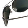 Reptile JAPAN Designer Polarized Sunglasses Sipedon Gunmetal/Flash Mirror Lens
