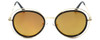Gold/Black Frame with Amber Tint/Orange Mirror Lens