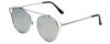 Silver Frame with Grey Tint/Silver Mirror Lens