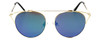 Gold Frame with Rose Tint/Green Mirror Lens