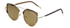 Gold/Black Frame with Amber Tint/Gold Mirror Lens