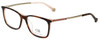 Carolina Herrera Designer Eyeglasses VHE722K-06YD in Brown-Horn 53mm :: Rx Single Vision