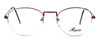 Fashion Optical Designer Reading Glasses Lady in Lite Burgundy 54mm