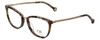 Carolina Herrera Designer Reading Glasses VHE094K-0323 in Brown-Pattern 52mm