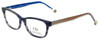 Carolina Herrera Designer Reading Glasses VHE725K-OWTC in Blue-Horn 50mm