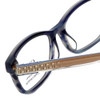 Carolina Herrera Designer Reading Glasses VHE725K-OWTC in Blue-Horn 50mm