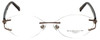 Marchon Designer Eyeglasses Airlock 830-211 in Brown 52mm :: Rx Bi-Focal