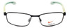 Nike Flexon Designer Eyeglasses NK4255-011 in Satin Black Turbo Green 52mm :: Custom Left & Right Lens