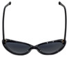 Judith Leiber Designer Sunglasses JL5005-01 in Onyx in Grey Lens