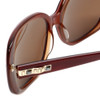 Judith Leiber Designer Sunglasses JL5007-06 in Ruby in Brown Lens