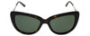Judith Leiber Designer Sunglasses JL5008-02 Topaz Black Gold Tortoise /G15 Green