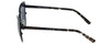 Judith Leiber Designer Sunglasses JL5010-01 in Black in Grey Lens